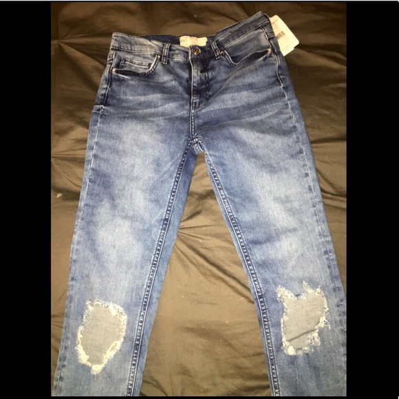 Free People High Rise Busted Skinny - Picture 2 of 6